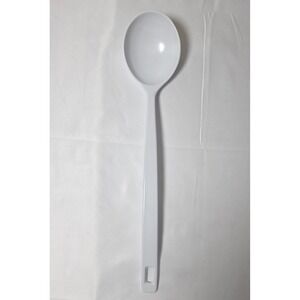 Vintage Rowoco White Melamine Spoon 14 Inch Long Handle Dishwasher Safe 0-2005